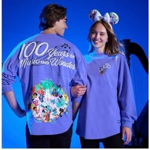 Disney Parks Mickey 100 Years of Music & Wonder Spirit Jersey EUC